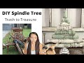 DIY Spindle Tree | Trash to Treasure | DIY DECOR | NEW 2021 Holiday Decor