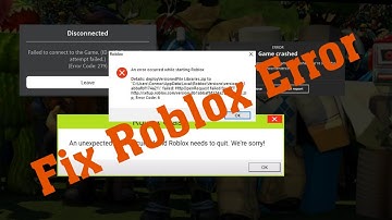 How To Fix All Error Of Roblox In Windows PC Not Opening Crashing Join Error Disconnected