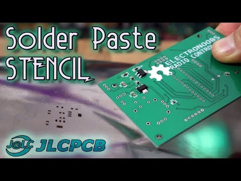 JLCPCB solder paste stencil order and use