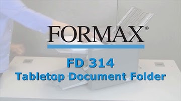 Manufacturer Video of the Formax FD 314 Desktop Office Folder