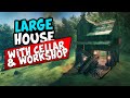 Valheim - Large House (With Cellar &amp; Workshop)