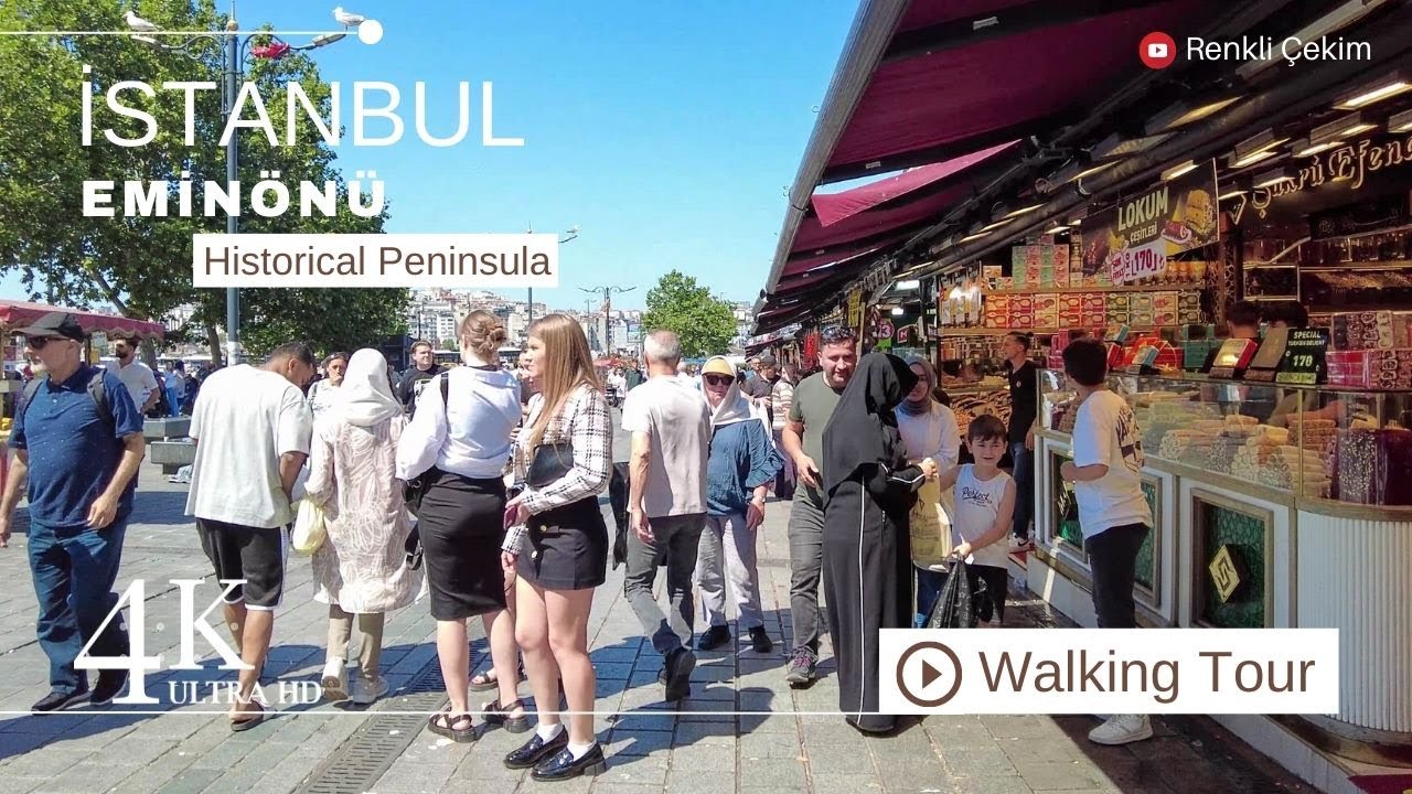 4K İstanbul Eminönü Walking Tour | June 2023