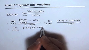 16 Calculus - Limit of Trigonometric Expression