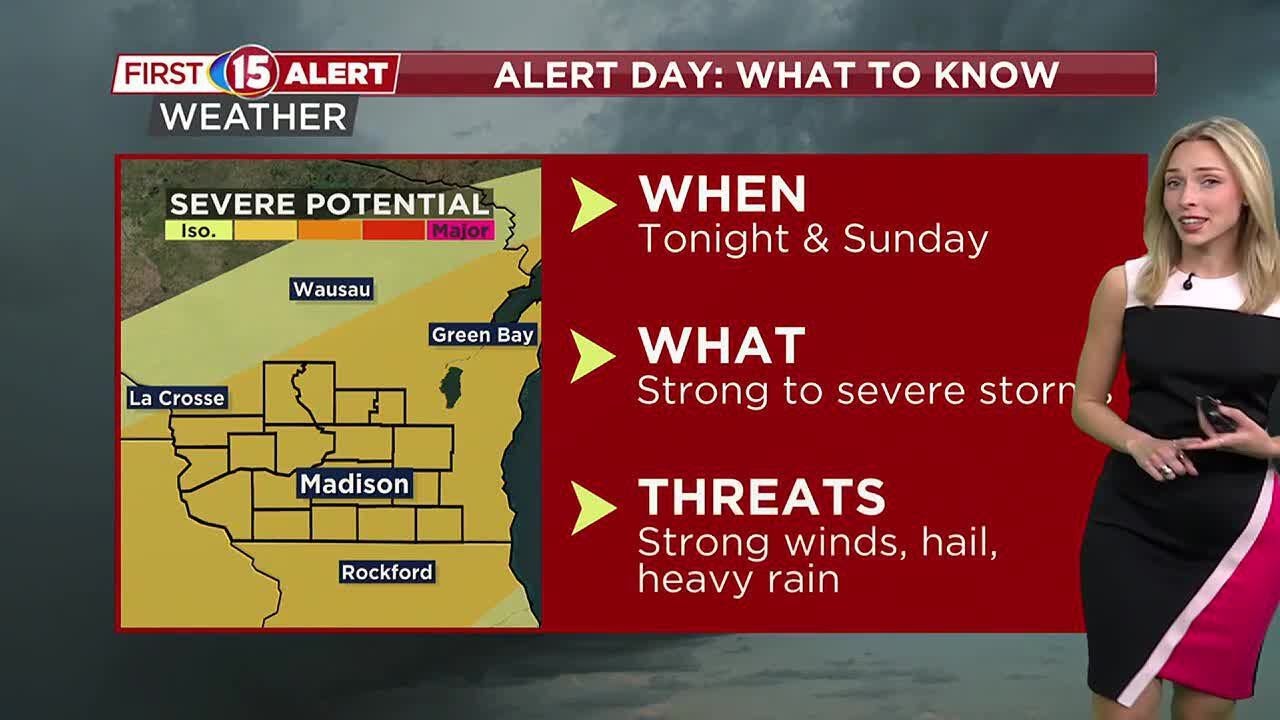 ALERT DAY: Strong storms develop this evening - YouTube