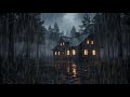 Peaceful Night Rain Ambience for Sleep 🌲 | Calm Rain Sounds to Focus, Study, and Relax Mind