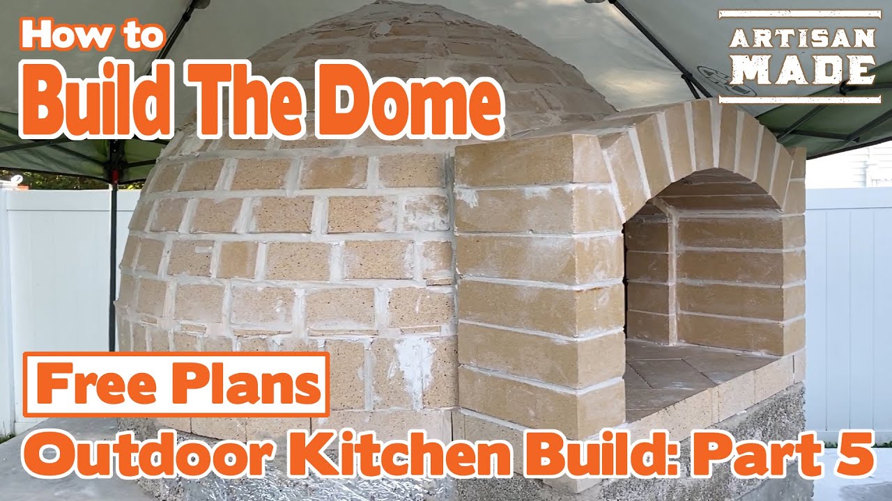 How To Build A Brick Oven Outdoor Kitchen Build Part 5 Youtube