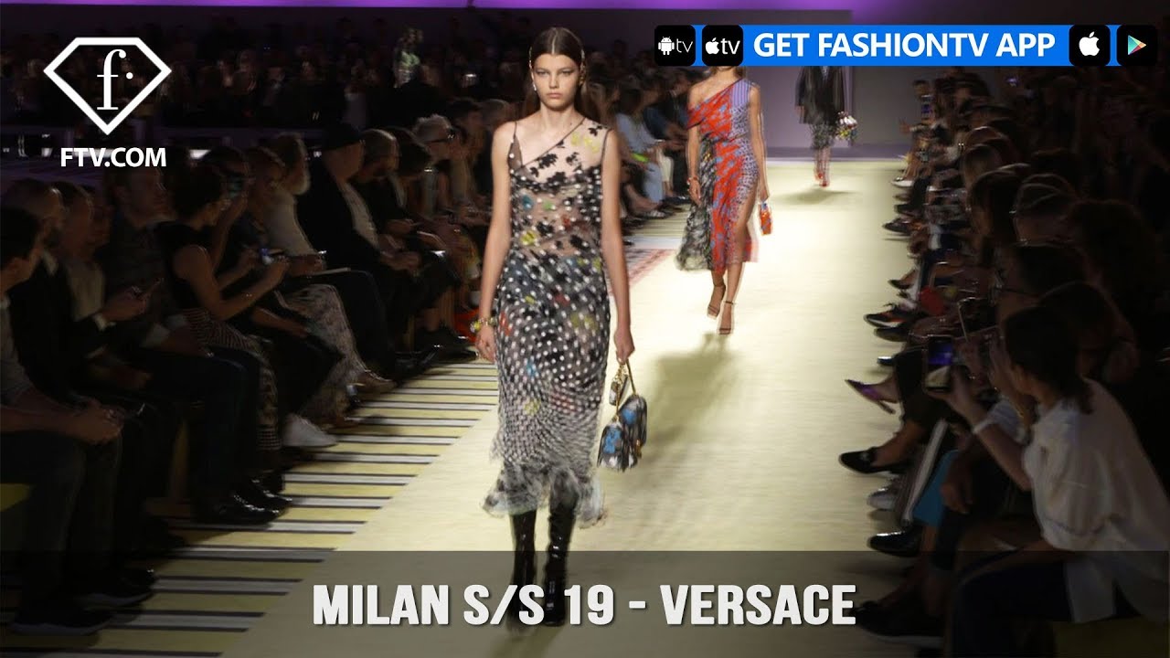 Milan Fashion Week Spring/Summer 2019 - Versace | FashionTV | FTV - YouTube