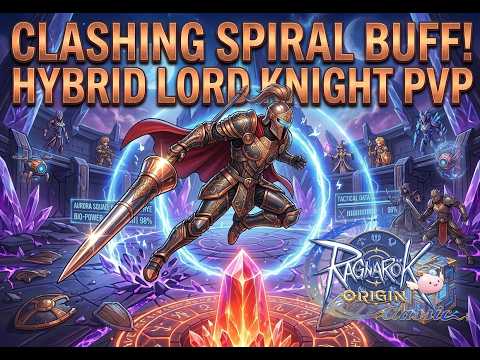 BUFFED Clashing Spiral PvP Build! Hybrid DPS & Tank Lord Knight | ROOC thumbnail