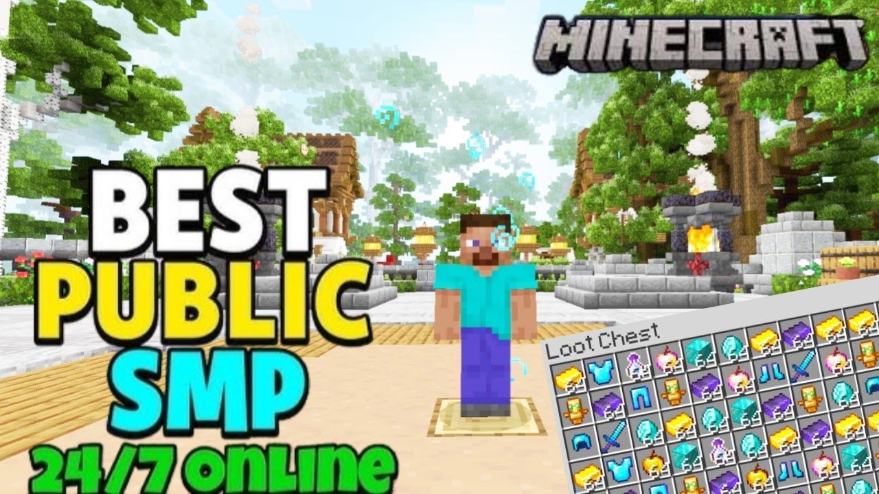 Minecraft best public smp server 24/7 | minecraft public server java+pe ...