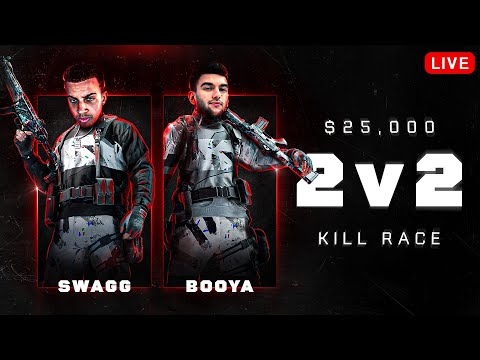 🔴 LIVE - 🏆 $25,000 2v2 KILL RACE TOURNAMENT 🏆 #1 RANKED POV 🏆 FaZe Swagg