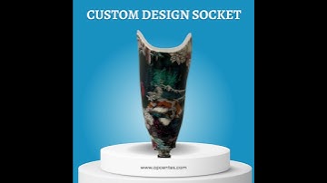 awesome custom design socket on a Blatchford echelon ER hydraulic ankle with over 30° of motion and