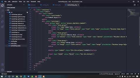 UAS Praktikum Pemrograman Web || CRUD PHP Dengan Freamwork CSS Bootstrap