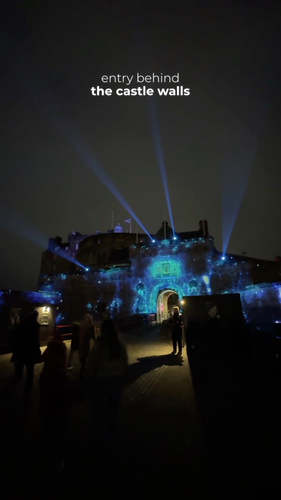Castle of Light - Edinburgh Castle at night! - YouTube