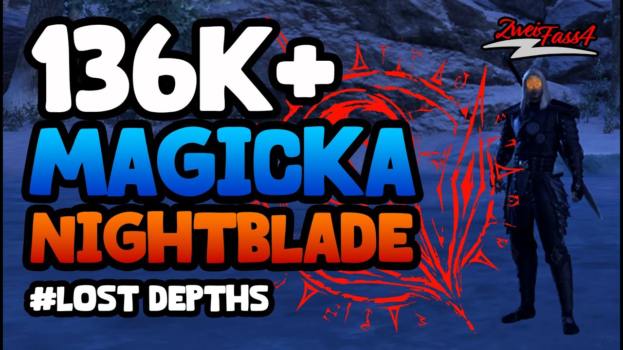 Magicka Nightblade (Cheese) | 136k+ DPS PvE Build | ESO - Lost Depths