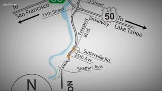Two I-5 Southbound lanes in Sacramento to close tonight through the weekend