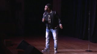 A stand-up teacher