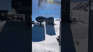 Spring Skiing at the Top of Super B Copper Mountain Colorado USA