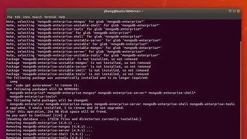 Uninstall Mongodb from Ubuntu