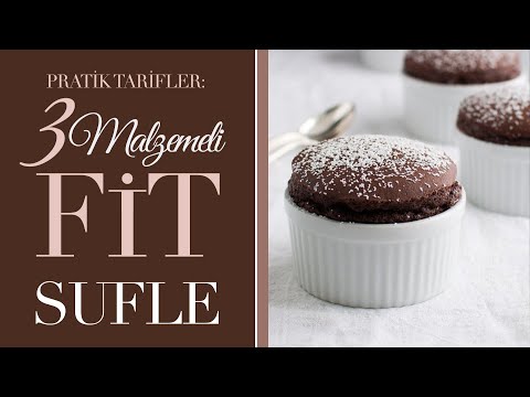 3 Malzemeli FİT SUFLE tarifi ● Glutensiz Pratik Hafif ve Leziz ● Daha ne olsun!