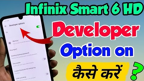 infinix Smart 6 hd me developer option on kaise kare | infinix smart 6 hd developer options setting
