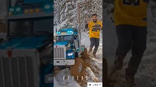 Kenworth RC Truck Extreme Mudding in Snow! Most Realistic RC Truck Ever #rcmonstertruck #craft
