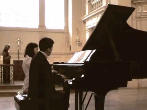 Amadeus Piano Duo plays Mozart Sonata K 381 (1/3)