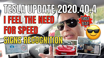 Tesla Read Speed Signs | Tesla Software Update 2020.40.4 | Model 3