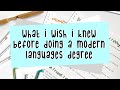 what I wish I knew before doing a modern languages degree || prepare for a rant!!!😡