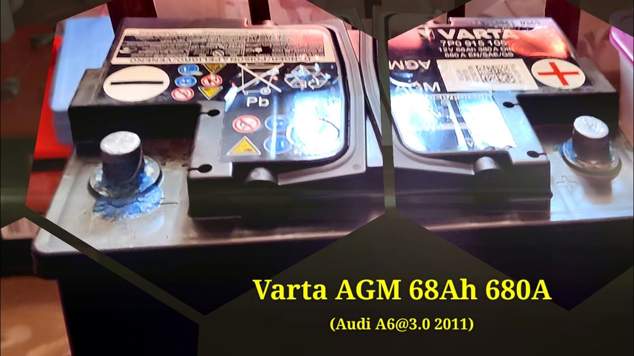 Varta AGM 68Ah 680A (1). Анализ 11-летнего АКБ, долив дистиллята, попытка  заряда,КТЦ-1.Надежда есть? 