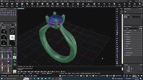 Matrix 9 to MatrixGold Simple Engagement Ring