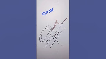 Omar name signature #signaturestyle #shorts #signature
