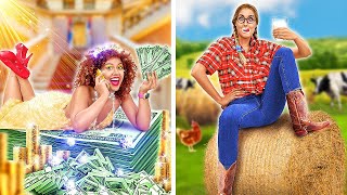 CEWEK KOTA TAJIR vs CEWEK DESA BOKEK || Pertarungan MAKANAN Mahal VS Murah oleh 123 GO! CHALLENGE