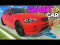 Driving the BIGGEST CAR Ever & Crushing Puny Cars in BeamNG Drive Mods!