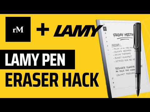 Remarkable 2 Lamy eraser hack - Step by Step Instructions for Mac