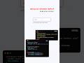 Invalid input shake animation using HTML CSS #webdesign #webdevelopment #htmldesign #coding #shorts