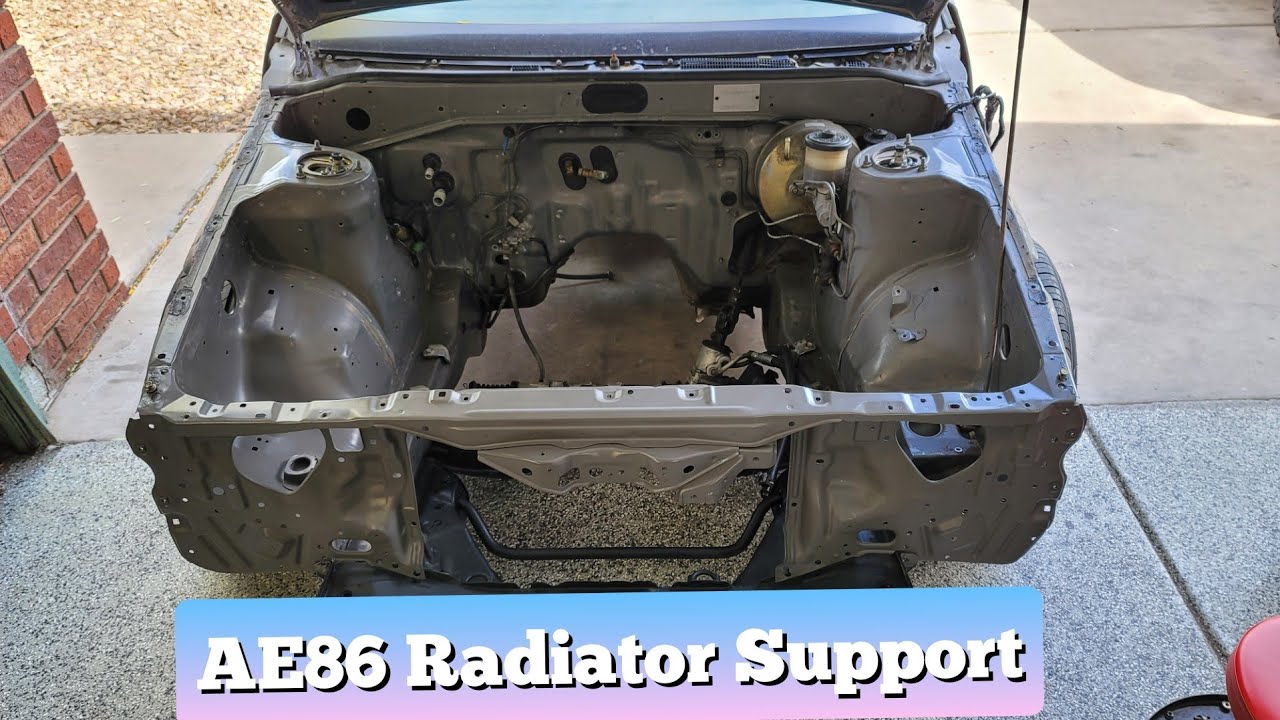 AE86 Radiator Support Replacement. No Welding Required! DIY - YouTube