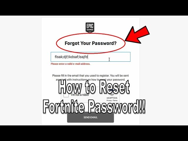 How to reset your Epic Games password if you can't log in to your