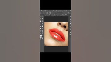 Easy Way To Change Lip color in Photoshop:- #shorts