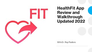 HealthFit App Review and Walkthrough 2022 Update screenshot 5