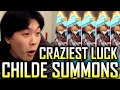 THE CRAZIEST CHILDE / ROSARIA / WEAPONS SUMMONS YOU WILL SEE | Genshin Impact