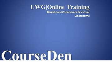UWG|Online Training: Blackboard Collaborate and Virtual Classrooms