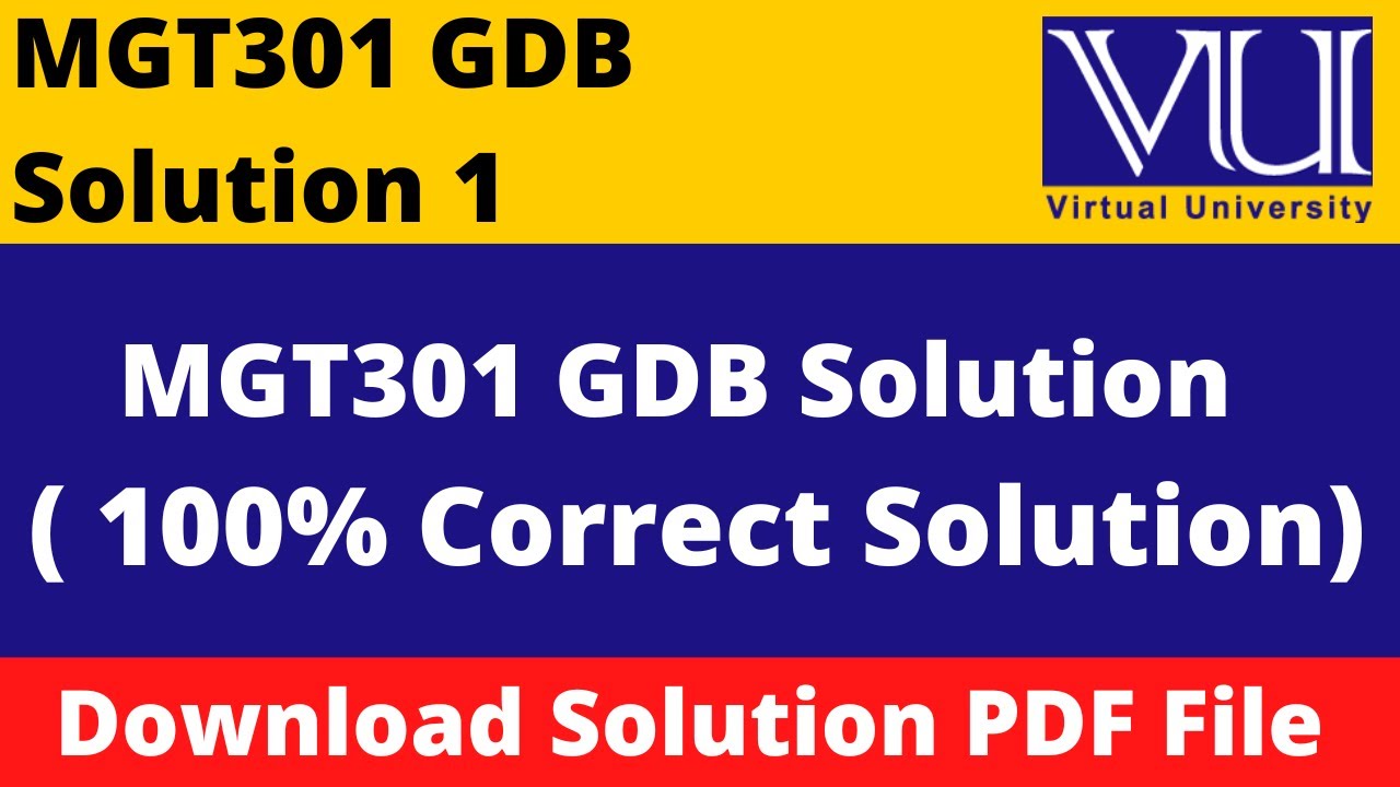 mgt301 assignment solution 2023 pdf