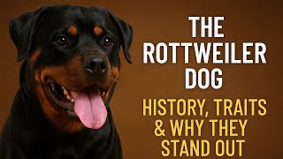 The Rottweiler Dog | History, Traits & Why They Stand Out