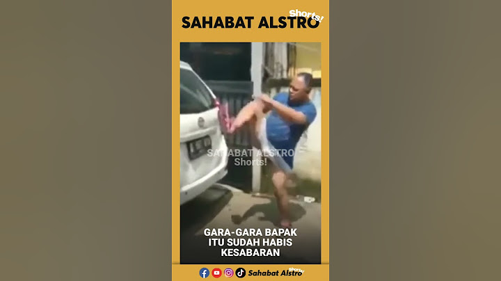 Bapak-bapak tendang mobil tetangga sampai penyok karena parkir sembarangan