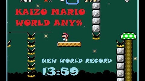 Kaizo 1 NEW WORLD RECORD - any% in 13:59