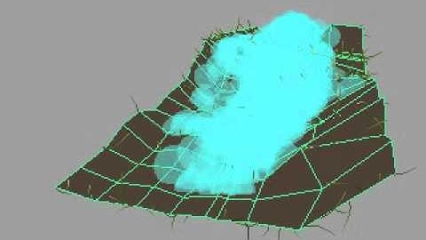 Maya Particle Systems "Water Flow" Demo #1