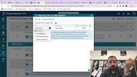 Setting Up Powerschool Gradebook - Term Weighting for Quarters & Exams
