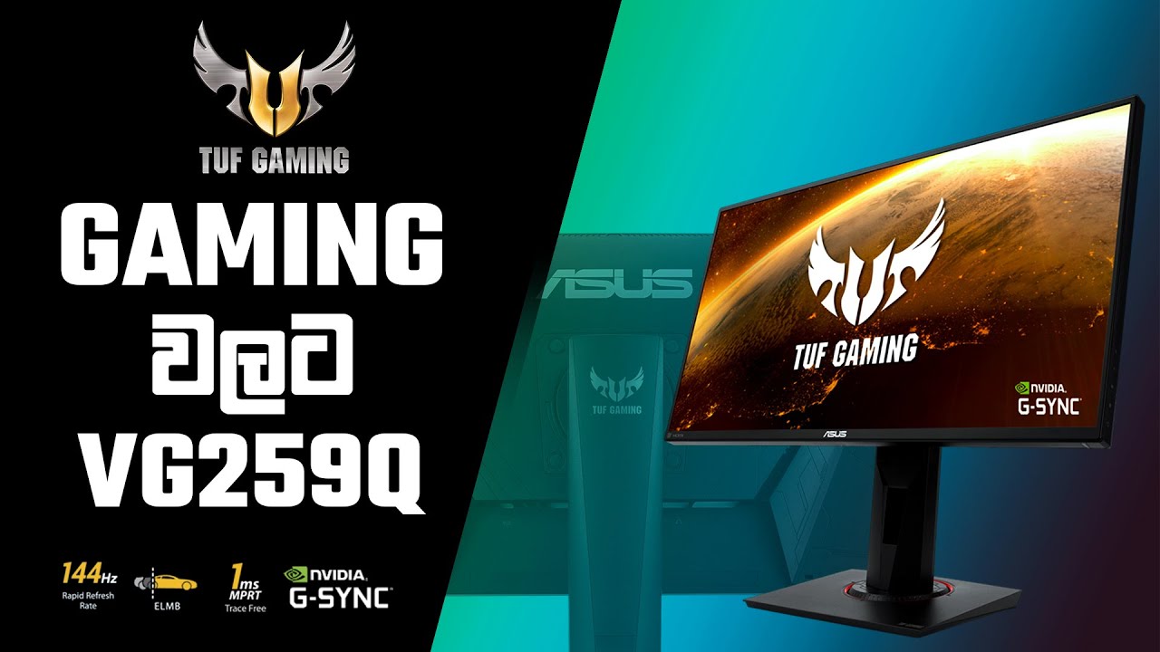Asus TUF VG259Q 144Hz Gaming Monitor Review - YouTube