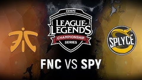 FNC vs. SPY  - Week 1 Day 1 | EU LCS Spring Split |  Fnatic vs. Splyce(2018)