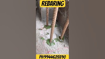 Rebaring work in RCC Columns & Wall by Lokfix S&P Chemical method
